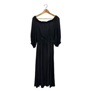 navy blue maxi dress formal Navy Blue Tulle Lace A-line V-neck Prom Dresses MP642